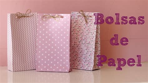 Bolsas De Papel Para Regalo Diy Manualidades Fáciles Youtube