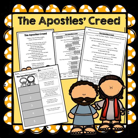 Free Printable Apostles Creed Worksheet
