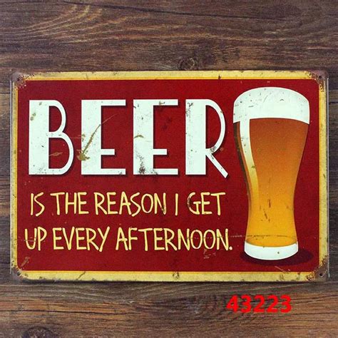 New 2015 20x30cm Metal Tin Signs Beer Vintage Metal Signs Bar Home