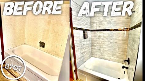 Diy Shower Remodel Start To Finish Part 2 Of 2 Youtube
