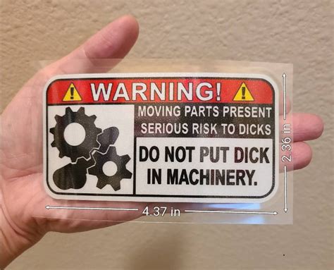 Funny Warning Label Sticker Adult Prank Offensive Decals For Etsy