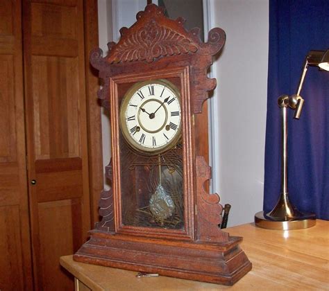 Time Goes By Elegantly Hour Glass Shape Mantel Clock Clocks Home Décor