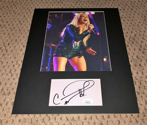 Carrie Underwood Autographed Signed 3x5 Cut Jsa 8x10 Photo Autograph 2 Options Index