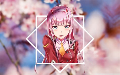Upscaled to 1080p using waifu2x: Zero Two (Darling in the FranXX) #Code:002 Darling in the ...