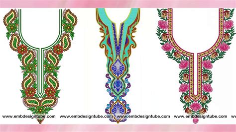 50 Neck Embroidery Designs August 2019 Bulk Download Youtube