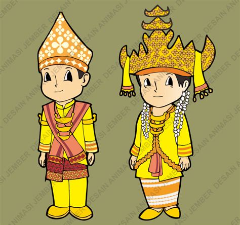 Pakaian adat masyarakat karo hampir sama dengan pakaian tradisional sumatera utara. Baju Adat Sumatera Kartun - Adimerdeka.com