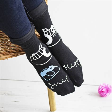 Snap Happy Personalised Photography Socks By Solesmith
