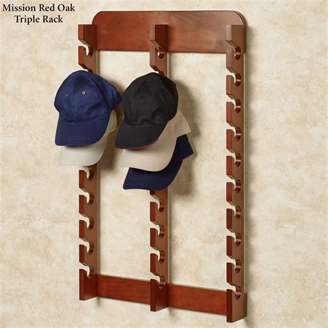 Wood Cap Display Wall Rack Holds Up To 30 Hats Cap Display Cap