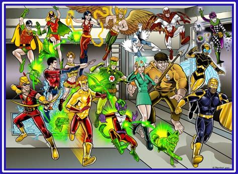 Original Teen Titans Dc Comics Art Young Justice Garth Tempest Dc