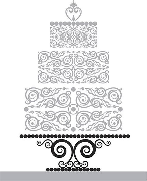 Royalty Free Wedding Cake Clip Art Vector Images And Illustrations Istock