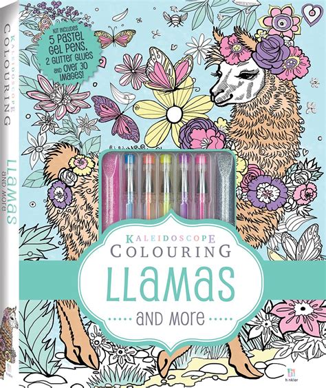 Kaleidoscope Pastel Colouring Kit Llamas And More Kits Adult