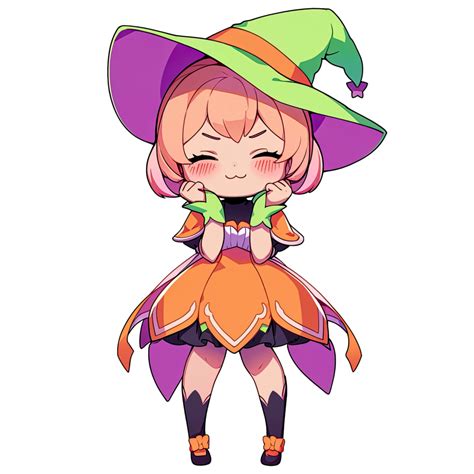 Cute Chibi Witch Ai Generative 33494212 Png