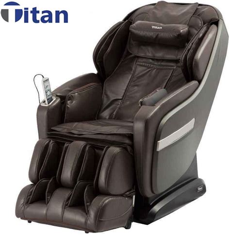 Titan Pro Summit Zero Gravity Massage Chair Recliner With Heat In Brown