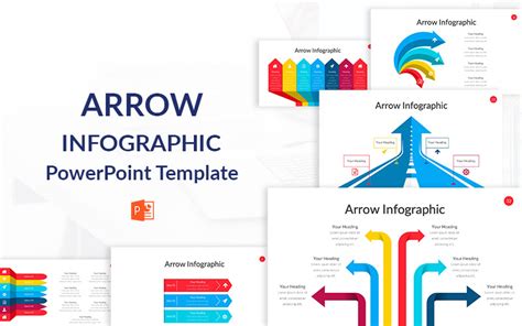 Arrow Infographic Powerpoint Template Templatemonster