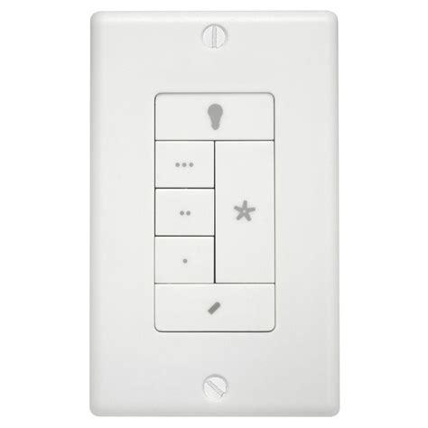Most ceiling fan remote controls have small switches called dip switches. Hunter Fan/Light Wall Remote Control-99120 - The Home Depot