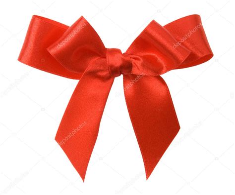 Red Ribbon Bow On White Background Stock Photo By ©photkas 12638900