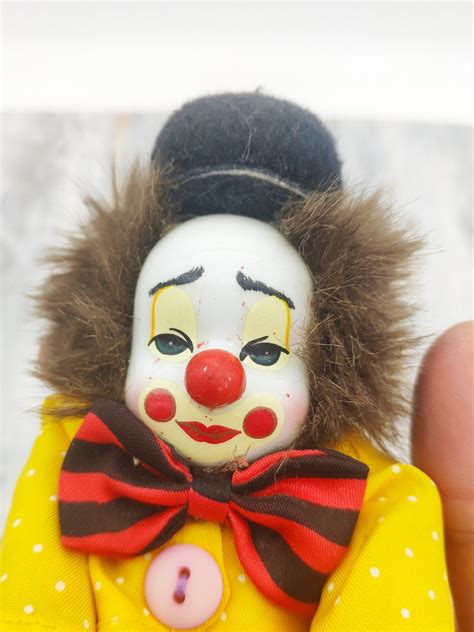 Clown Porcelain Clown Vintage Porcelain Clown Doll Soft Body Etsy