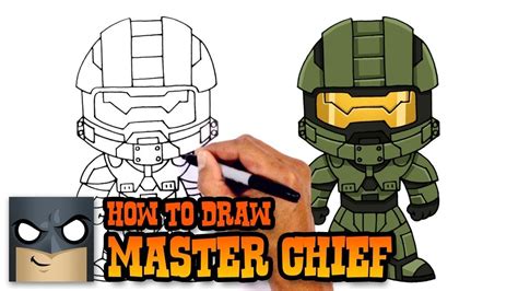 How To Draw Master Chief Halo Halo Drawings Cartooning 4 Kids