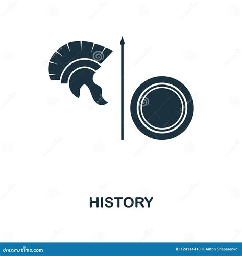 History Icon Monochrome Style Icon Design From School Icon Collection