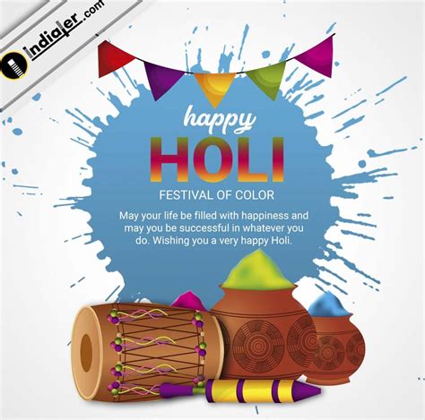 Happy Holi In Advance Wishes Images With Greetings Message Indiater