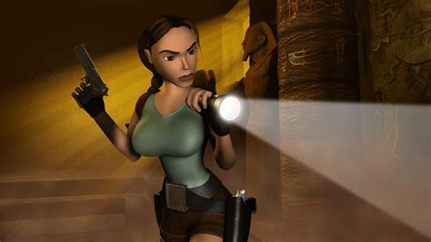 Wallpaper Video Game Wanita Payudara Besar Lara Croft Tomb Raider
