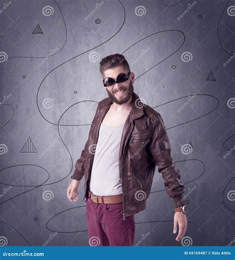 Hipster Guy With Beard And Vintage Camera Stock Image Image Of Model