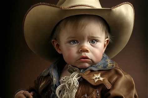 Baby Cowboy Digital Art By Steve Mckinzie Fine Art America