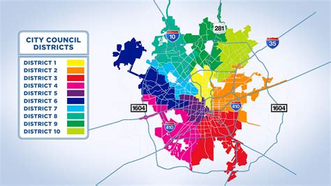 San Antonio City Council District Map Maps Location