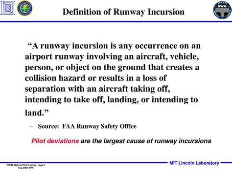 PPT - Pilot Training for Operational Evaluation of Runway Status Lights ...