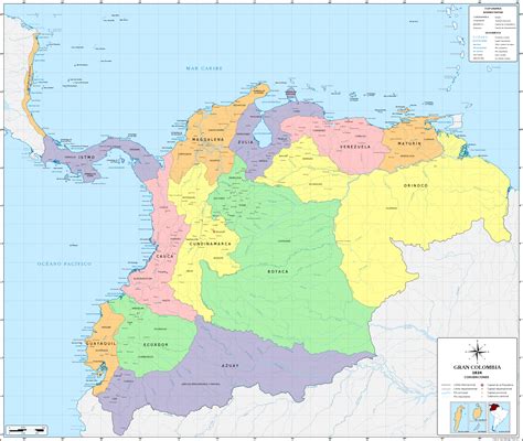 Gran Colombia 1826 • Map •