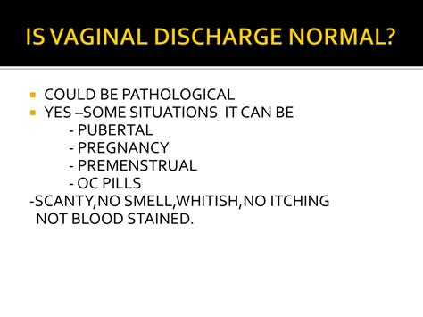 Ppt Vaginal Discharge Powerpoint Presentation Free Download Id9401417