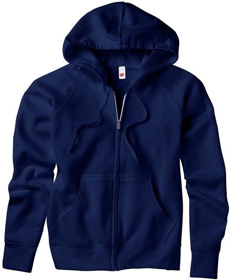 Hanes Ecosmart Cotton Rich Full Zip Hoodie Womens Sweatshirt W280 Ebay