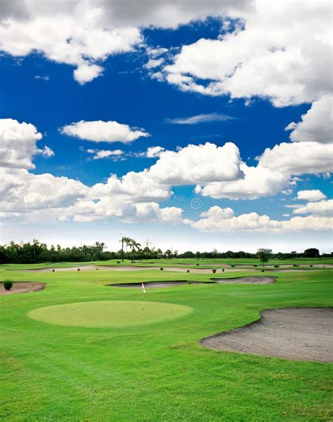 Elevated Golf Green stock photo. Image of green, landscape - 39822454