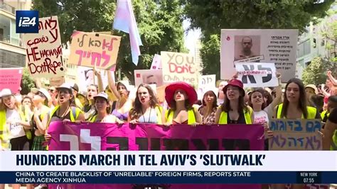 hundreds march in tel aviv s slutwalk i24news
