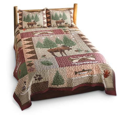 Moose Lodge Quilt Set 3 Pieces 210458 Quilts At Sportsmans Guide