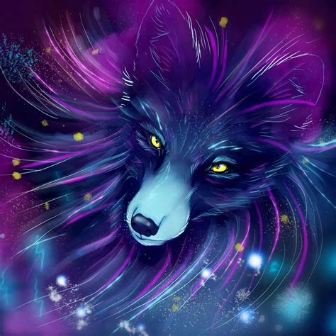 Desktop Wallpaper Wolf Head Fantasy Art Hd Image Picture