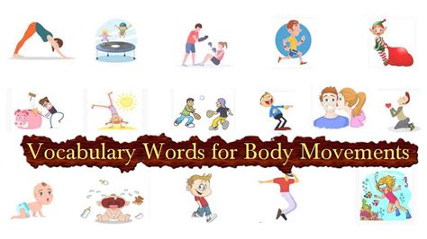 Body Movement Verbs English Verbs Of Body Movement With Pictures