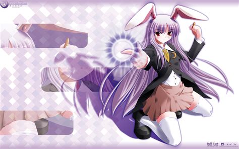 Animal Ears Bunny Ears Bunnygirl Long Hair Purple Hair Red Eyes Reisen