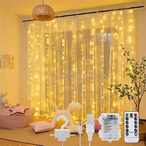 Sunace Curtain Lights 98ft98ft 300 Led — Deals From Savealoonie