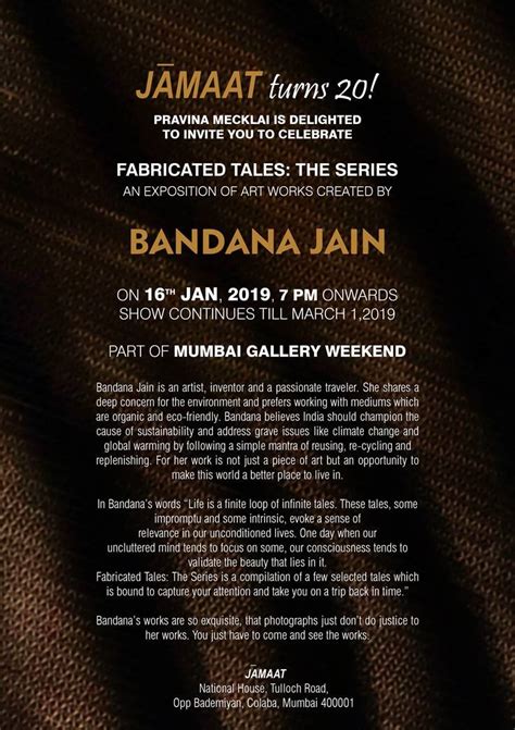 Show Anniv 20 Fabricated Tales The Series Bandana Jain