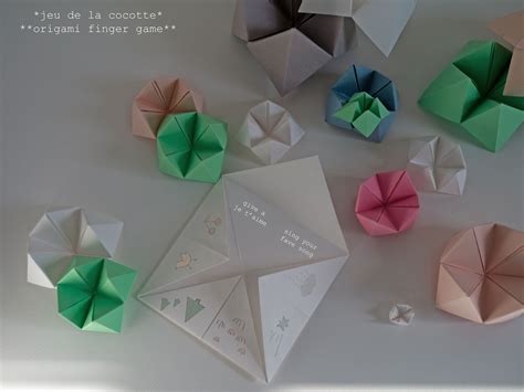 Diy Origami Finger Game Le Jeu De La Cocotte Paper Crafts Diy