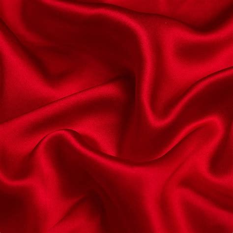 100 Silk Red Color 19mm Silk Satin Fabric For Dress Shirts Etsy Uk