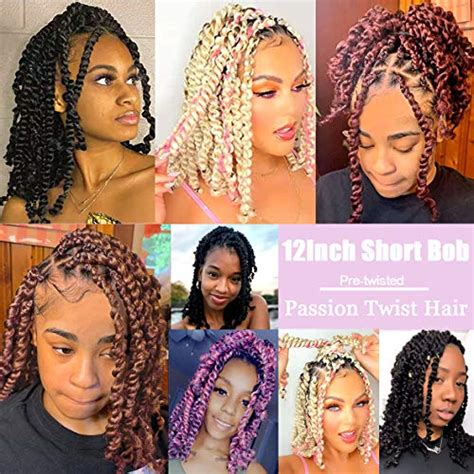 Leeven 22 Inch 6 Packs Pre Twisted Passion Twst Crochet Hair Pre Looped Crochet Braids Hair For