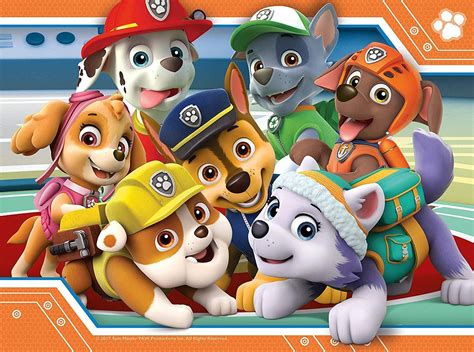 The Ravensburger Paw Patrol 4 In A Box Jigsaw Puzzles Is A Colourful