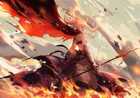 Anime Fategrand Order Saber Of Red Fateapocrypha Saber Fate Series