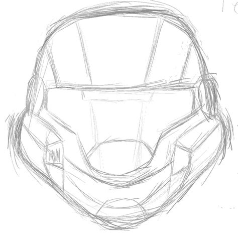 Master Chief Helmet Drawing At Getdrawings Free Download