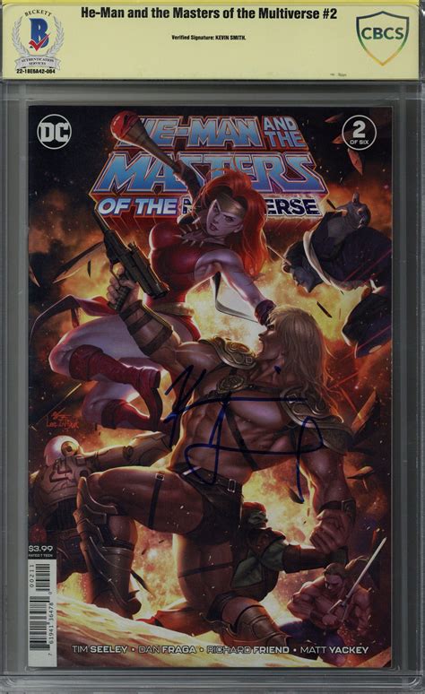 kevin smith signed he man and the masters of the multiverse 2 cbcs zobie productions
