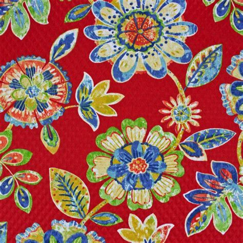 Hagen Cherry Floral Print Upholstery And Drapery Fabric