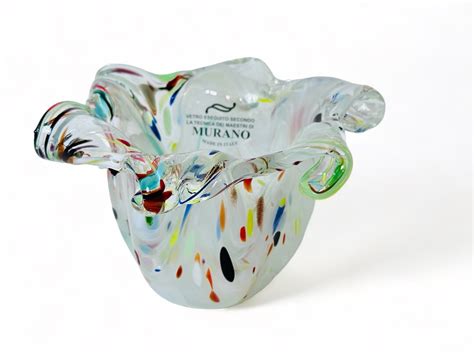 Genuine Murano Vetro Eseguito Hand Blown Glass Vase Etsy