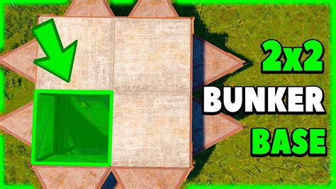 Rust Base Design 2x2 New Roof Bunker Youtube